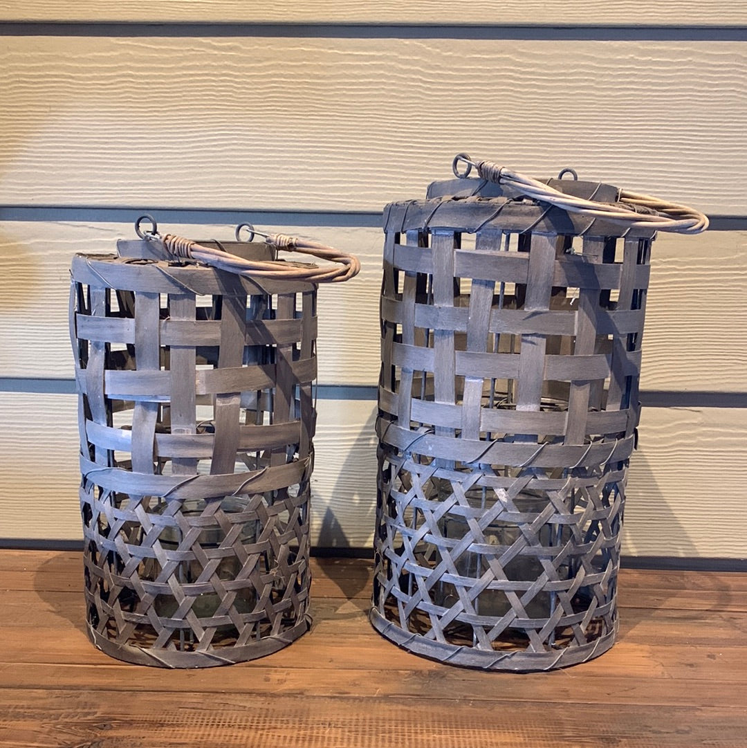 Rattan Lanterns (Set of 2)