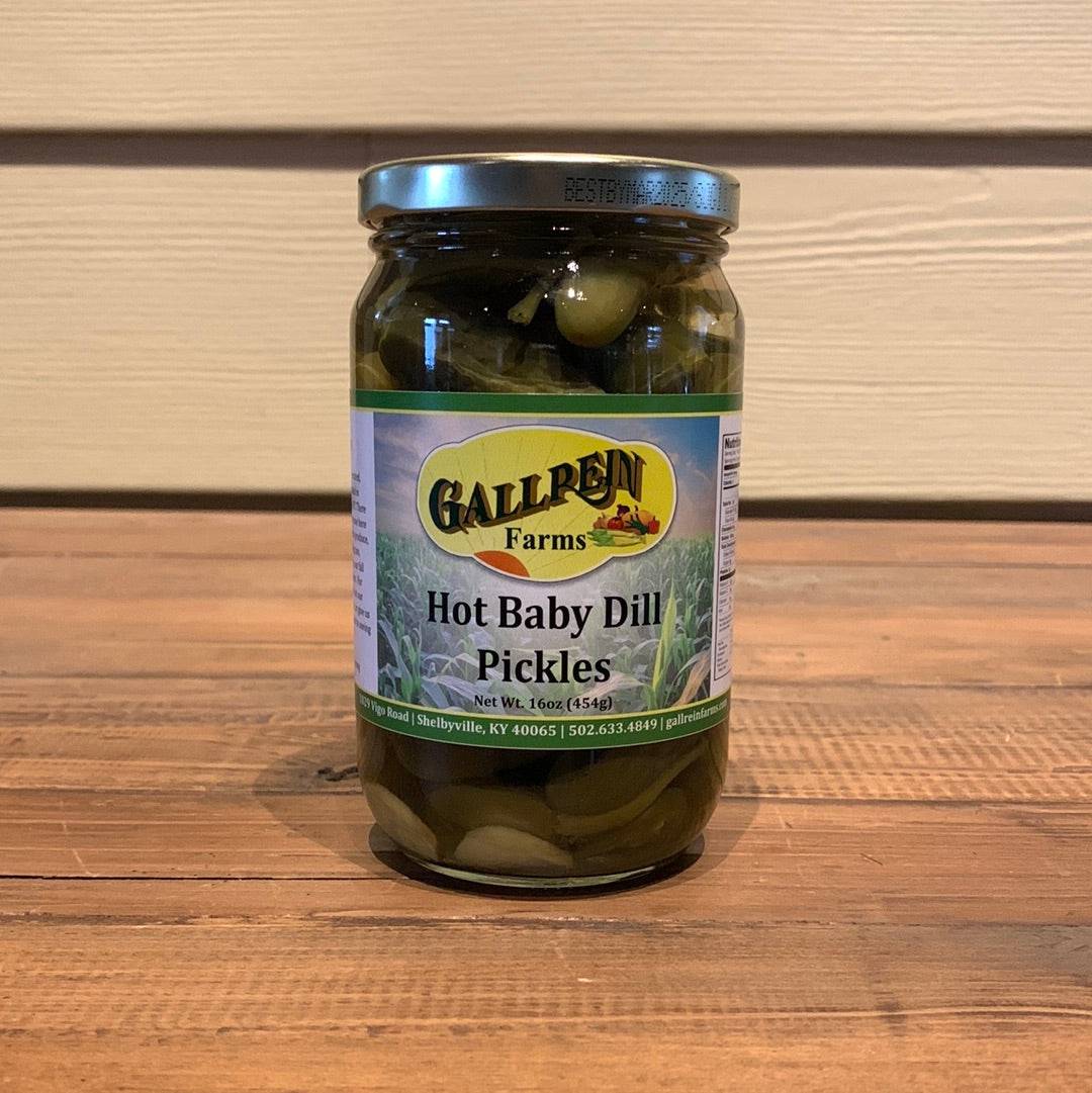 Hot Baby Dill Pickles Gallrein Farms Store