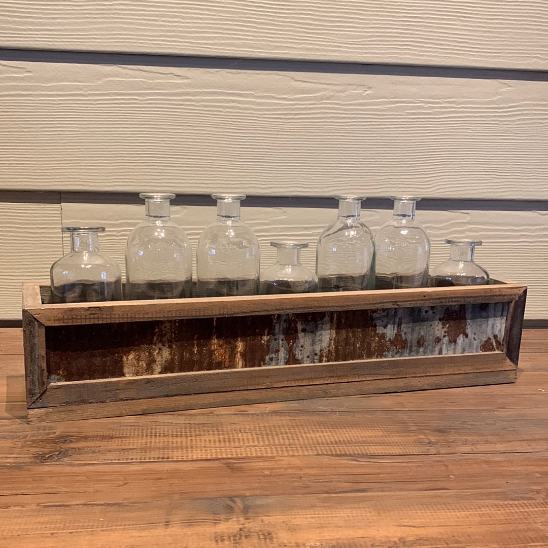 Rustic Glass Vase Set